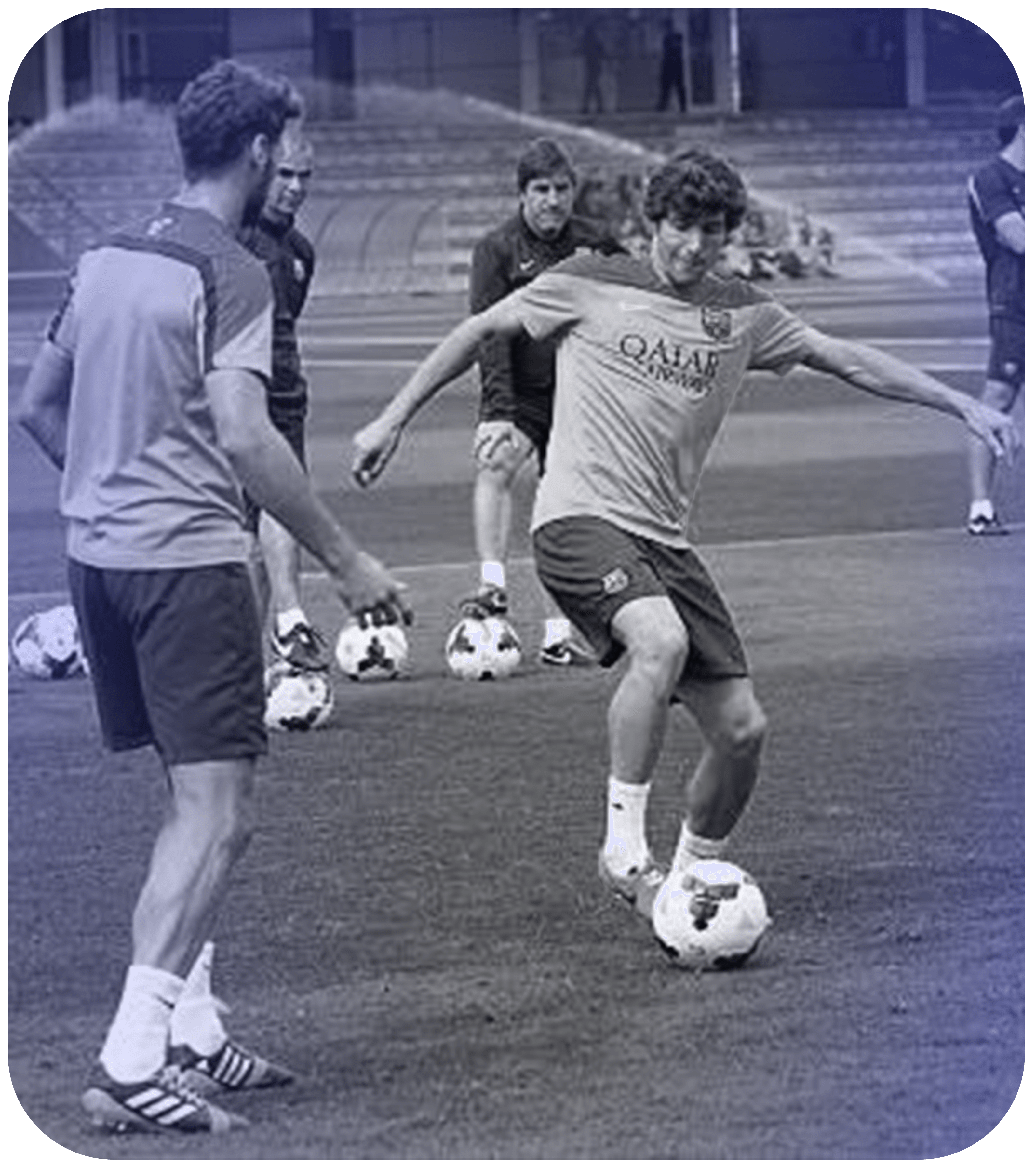 La Masia youth training session